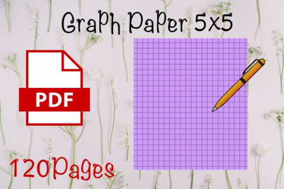 Download Graph Paper 5x5 I KDP - Graph Collection