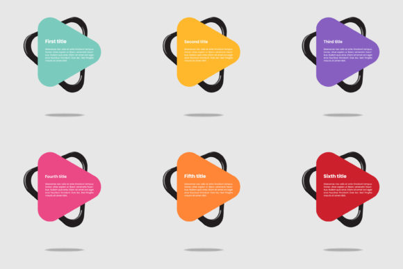 Download Infographic Template with 3d Shape. - Graph Collection