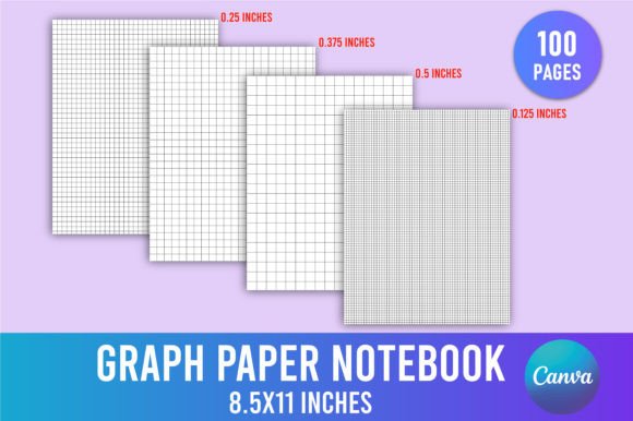 Download Graph Paper Notebook for Canva Interior - Graph Collection