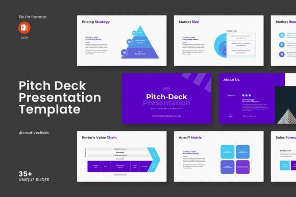 Download Pitch Deck PowerPoint Template - Premium Bundle