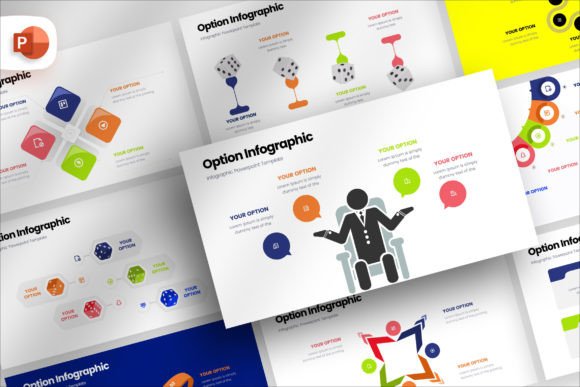 Download Option Infographic PowerPoint Template - Graph Collection