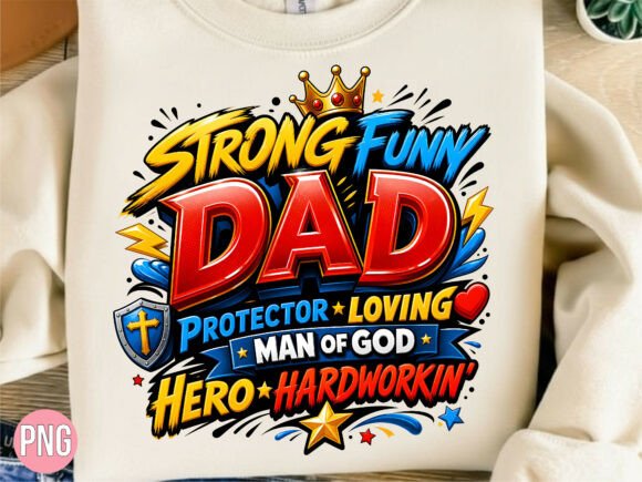 Download Strong Hero Dad Graphic Father's Day PNG - Graph Collection