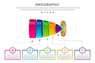 Download Infographics Arrow Projectil Hexagon - Graph Collection