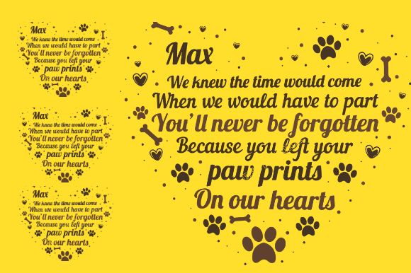 Download Pet Memorial Gift Card Graphic Design - Graph Collection