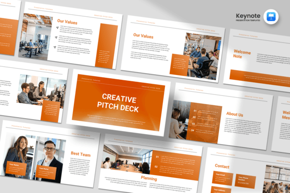 Download Creative Pitch Deck - Keynote Template - Premium Resources