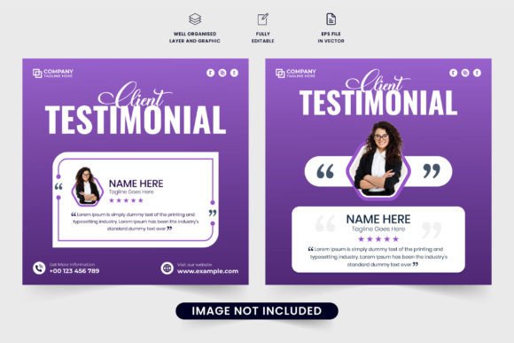 Download Buyer Feedback Layout for Social Media - Premium Resources
