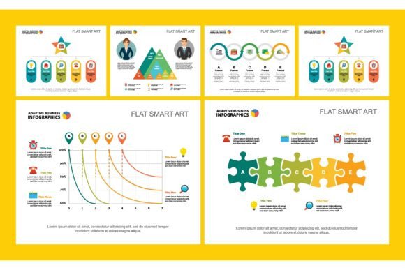 Download Colorful Infograph Charts Set. Business - Graph Collection