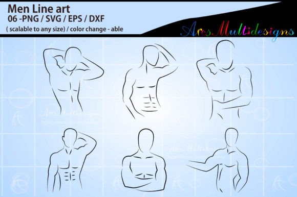 Download Man Nude Line Art Graphics - Graph Collection