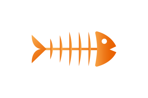 Download Halloween Icon Fishbone with Shadow - Fishbone Collection