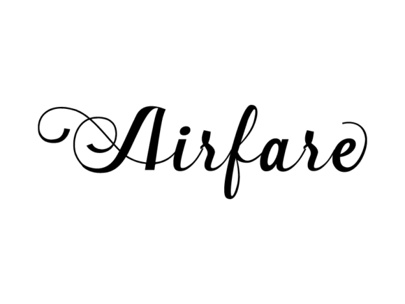 Download Airfare SVG Typography - Graph Collection