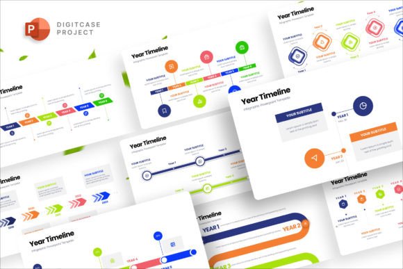 Download Year Timeline Infographic Presentation - Graph Collection