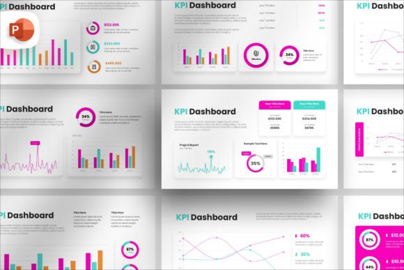 Download KPI Dashboard Infographic PowerPoint - Graph Collection