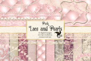 Download Pink Lace and Pearls Graphics - Graph Collection