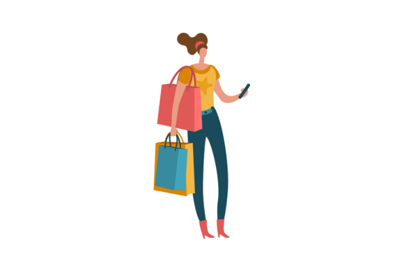 Download Shopping Woman. Beautiful Fashion Buyer - Buyer Collection