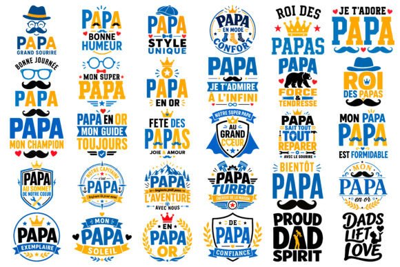 Download Multilingual Papa Typography Vector Bund - Graph Collection