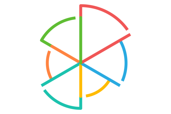 Download Pie Chart Color Line Template. Infograph - Graph Collection