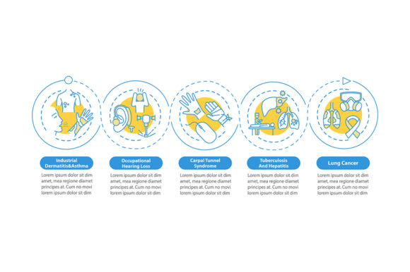 Download Occupational Sickness Vector Infographic - Graph Collection