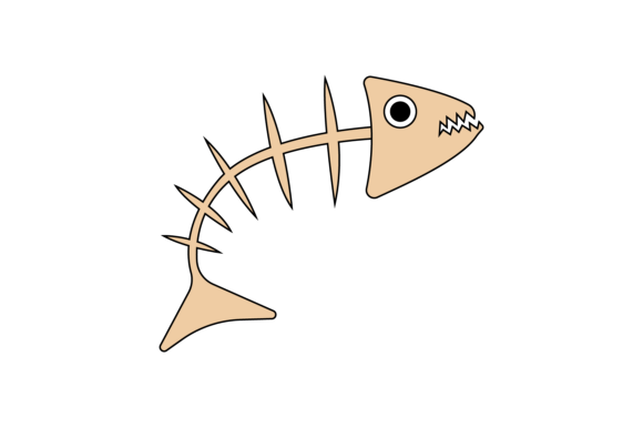 Download Halloween Icon Fishbone with Line - Fishbone Collection