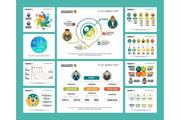 Download Colorful Research and Planning Infograph - Graph Collection